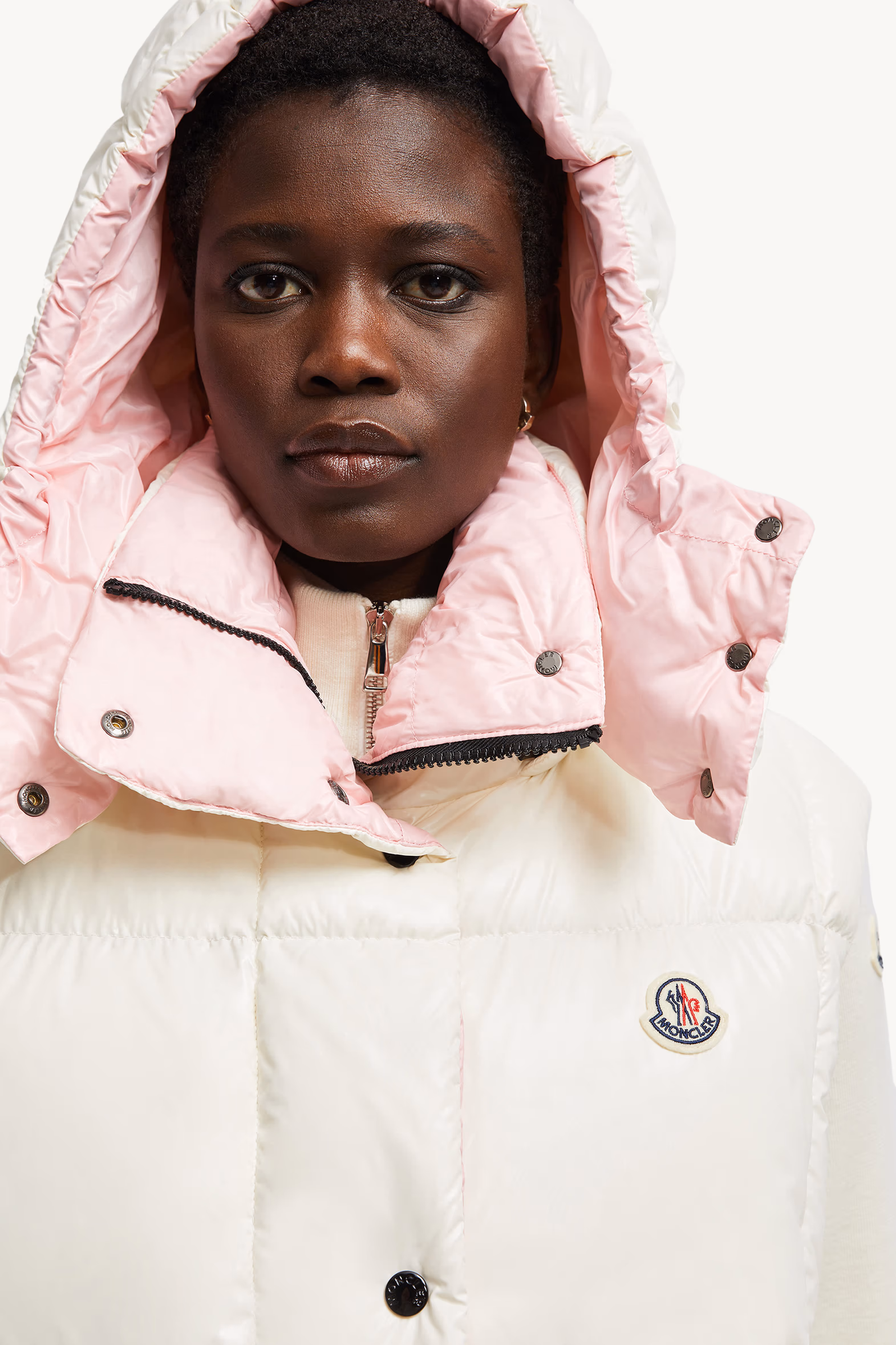 Luzule Hooded Down Vest Women White Moncler 4